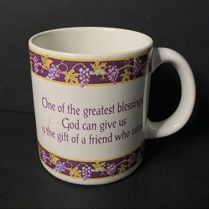 American Greetings Stoneware Coffee Mug Friend Vtg